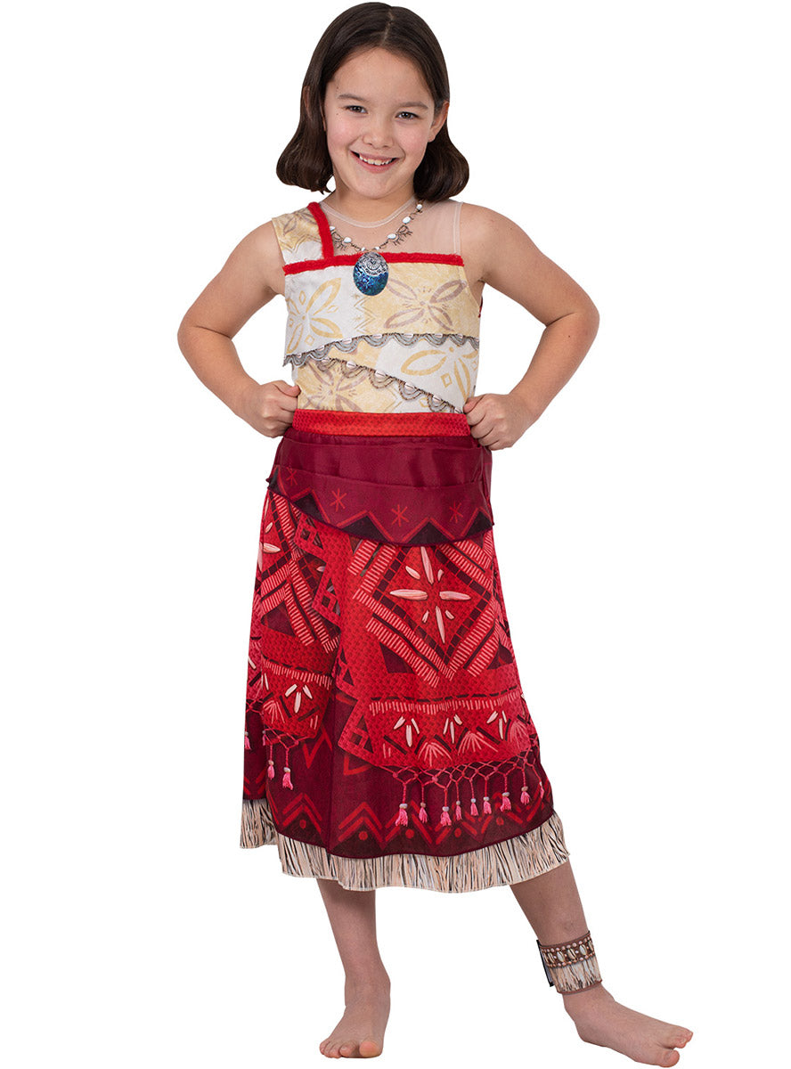 Moana 2 Girls Deluxe Disney Costume - Alternative Image 1