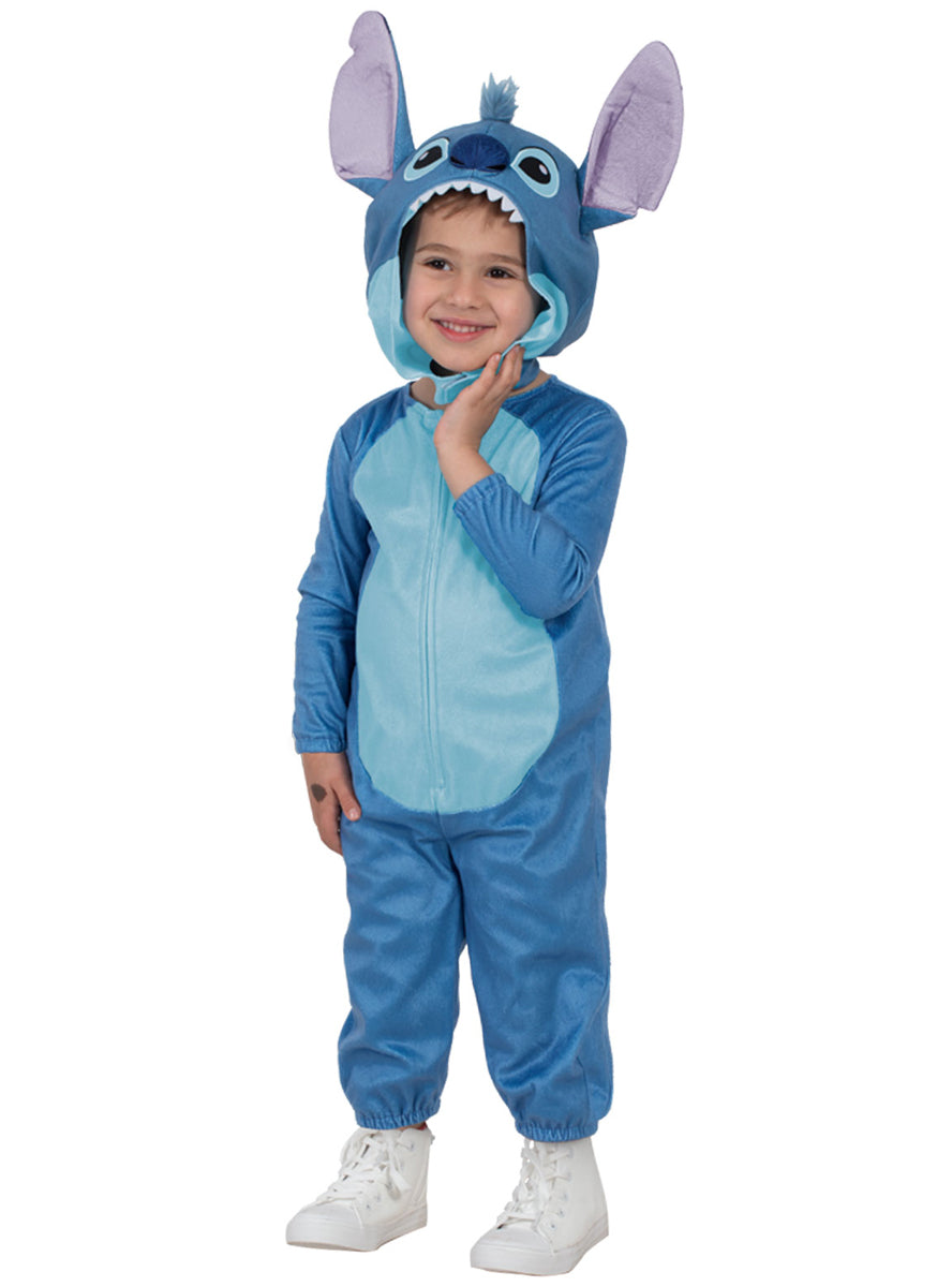 Lilo And Stitch Deluxe Toddler Boys Blue Stitch Costume Onesie - Alternative Image 2