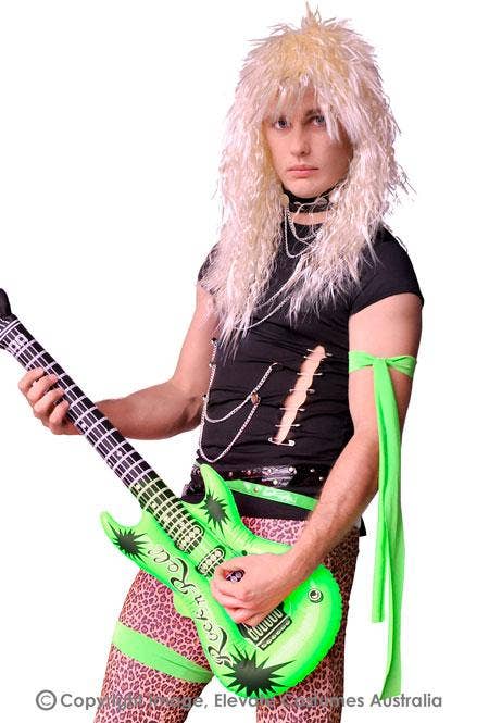 Mens Glam Rocker 80s Costume - Close Image