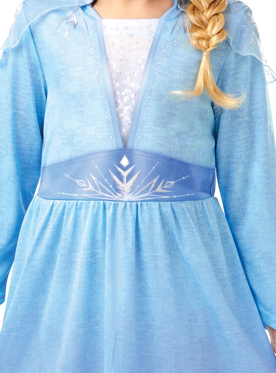 Close Bodice Image of Disney Frozen 2 Elsa Dress Girls Costume