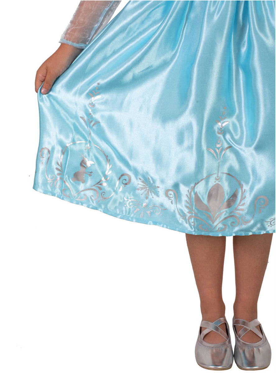 Close image of Elsa Girls Disney Frozen Princess Costume With Cloak