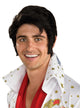 Mens Short Black Elvis Presley Costume Wig - Main Image