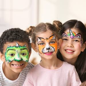 Image of kids with face paint