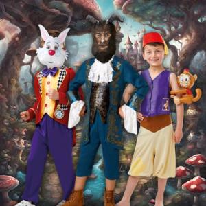 Image of boys in fairytale costumes