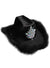 Main image of Feather Trim Black Cowboy Hat With Irradescent Crystals