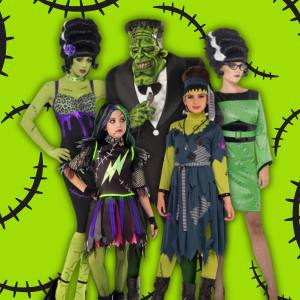 Image of people in Frankenstein costumes