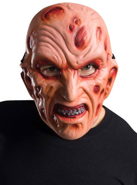 Main image of Freddy Krueger Mens Vacuform Halloween Costume Mask