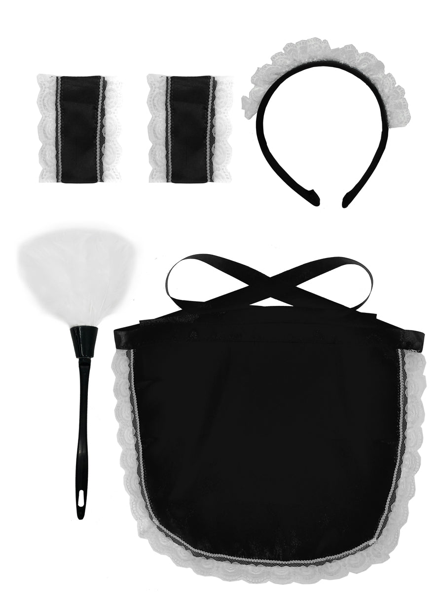 Womens French Maid Costume Accessory Set - Main Image