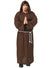 Brown Medieval Monk Mens Friar Tuck Costume - Main Image