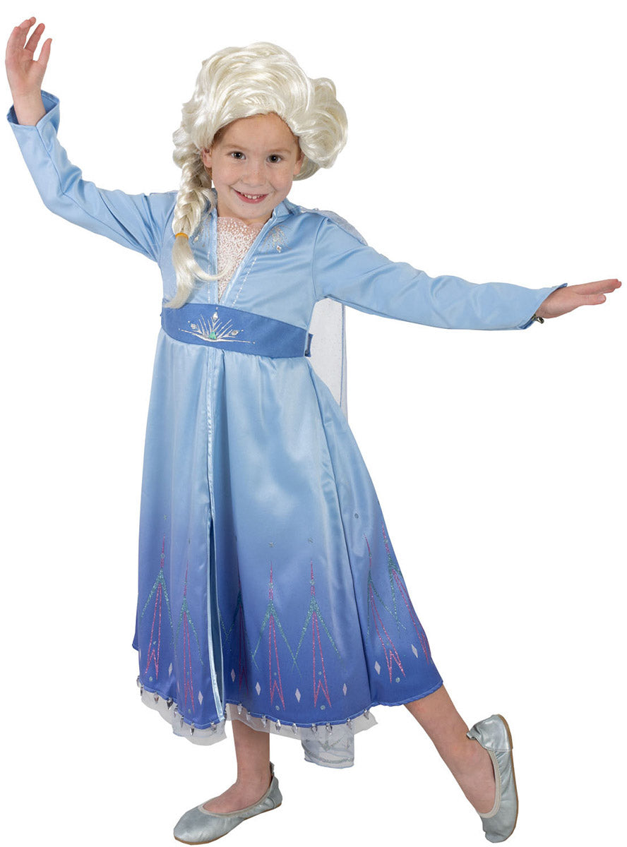 Alternative image of Frozen 2 Girls Premium Elsa Costume And Wig Set