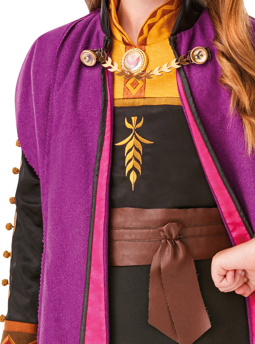 Close Image of Limited Edition Girls Anna Frozen 2 Premium Disney Costume