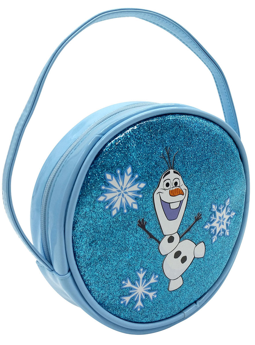 Blue Glitter Girls Olaf Print Frozen Costume Bag - Main Image