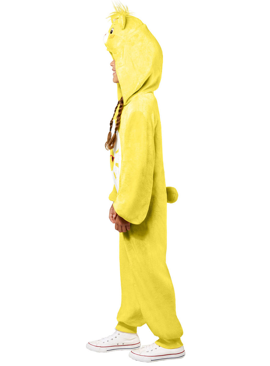 Side Image of Care Bears Girls Yellow Funshine Bear Costume