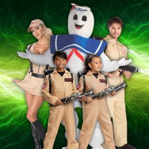 Image of people in ghostbuster costumes