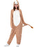 Image of Spotted Giraffe Womens Animal Onesie Costume - Front View