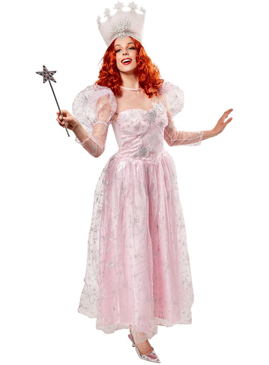 Image of Glinda the Good Witch Womens Deluxe Costume - Alternate Front Image