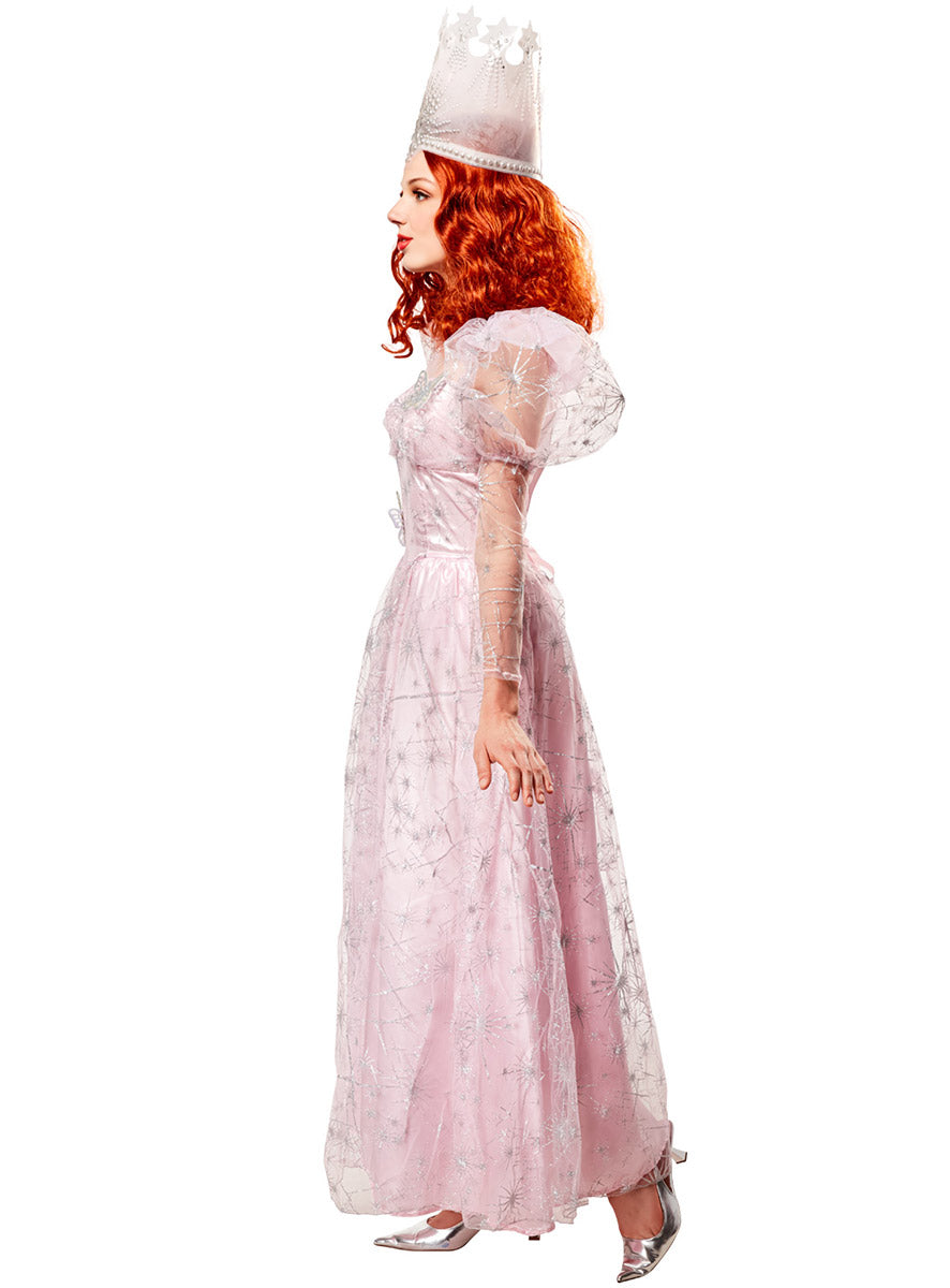 Image of Glinda the Good Witch Womens Deluxe Costume - Side Image