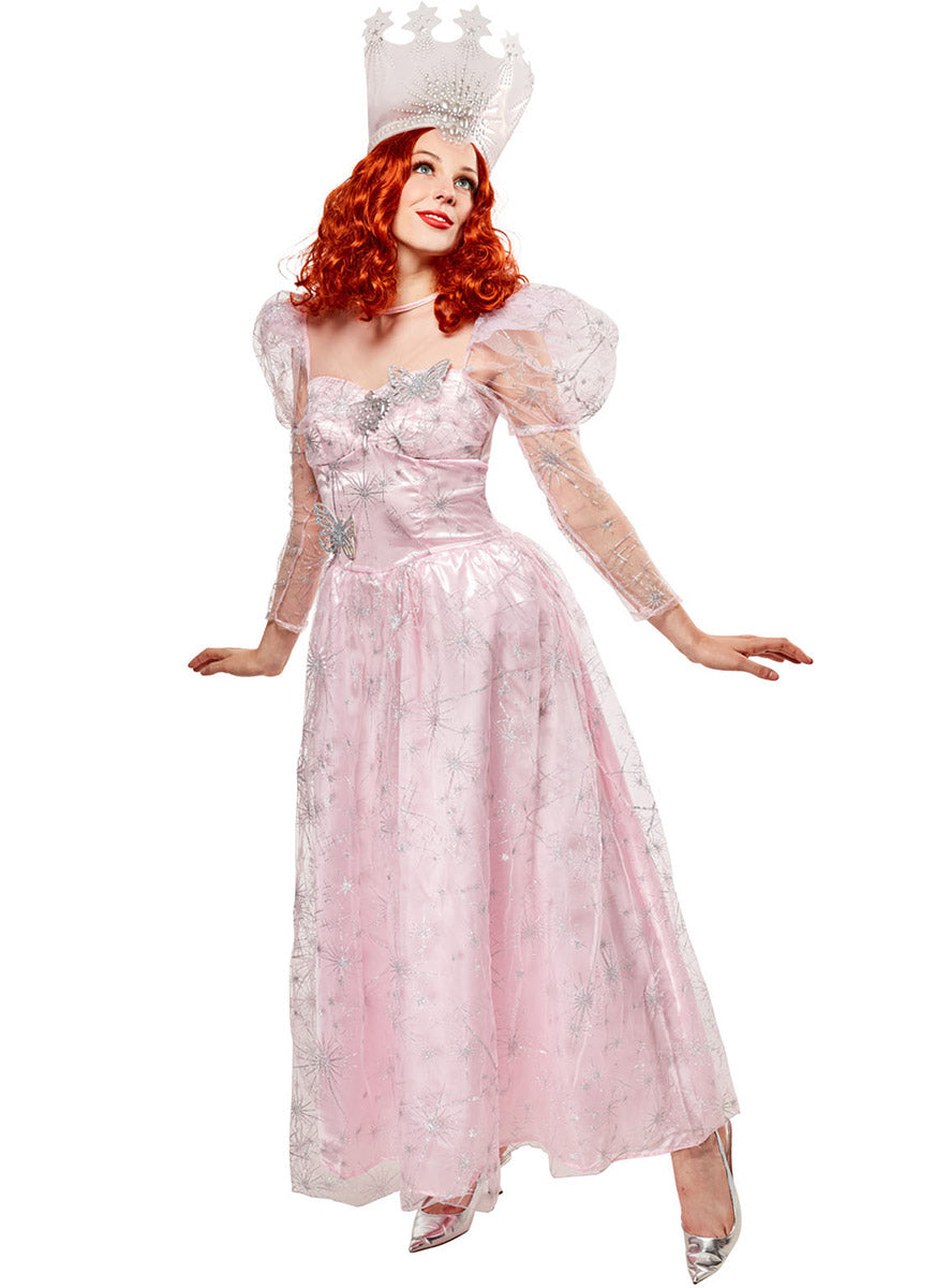 Image of Glinda the Good Witch Womens Deluxe Costume - Front Image