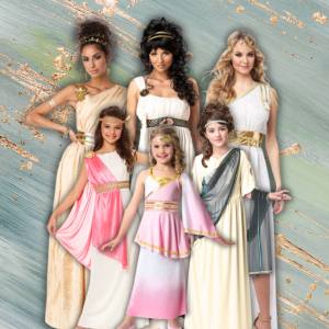 Image of girls and women in Goddess costumes