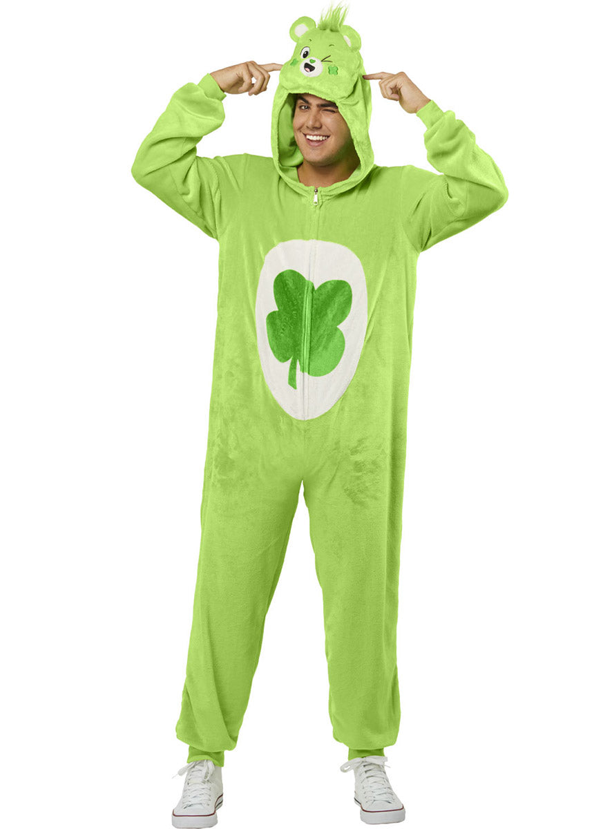 Main Image of Care Bears Adults Green Good Luck Bear Costume