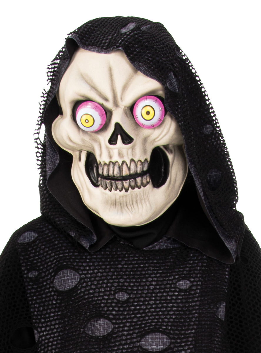 Tattered Skeleton Reaper Boys Halloween Costume - Close Image