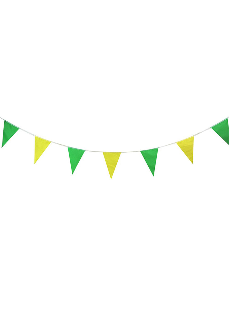 5M Long Green And Gold Australia Day Party Bunting - Main Image