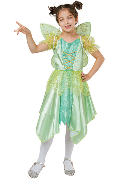 Main Image of Green Tinkerbell Fairy Girls Costume