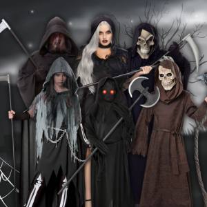 Image of people in Grim Reaper costumes