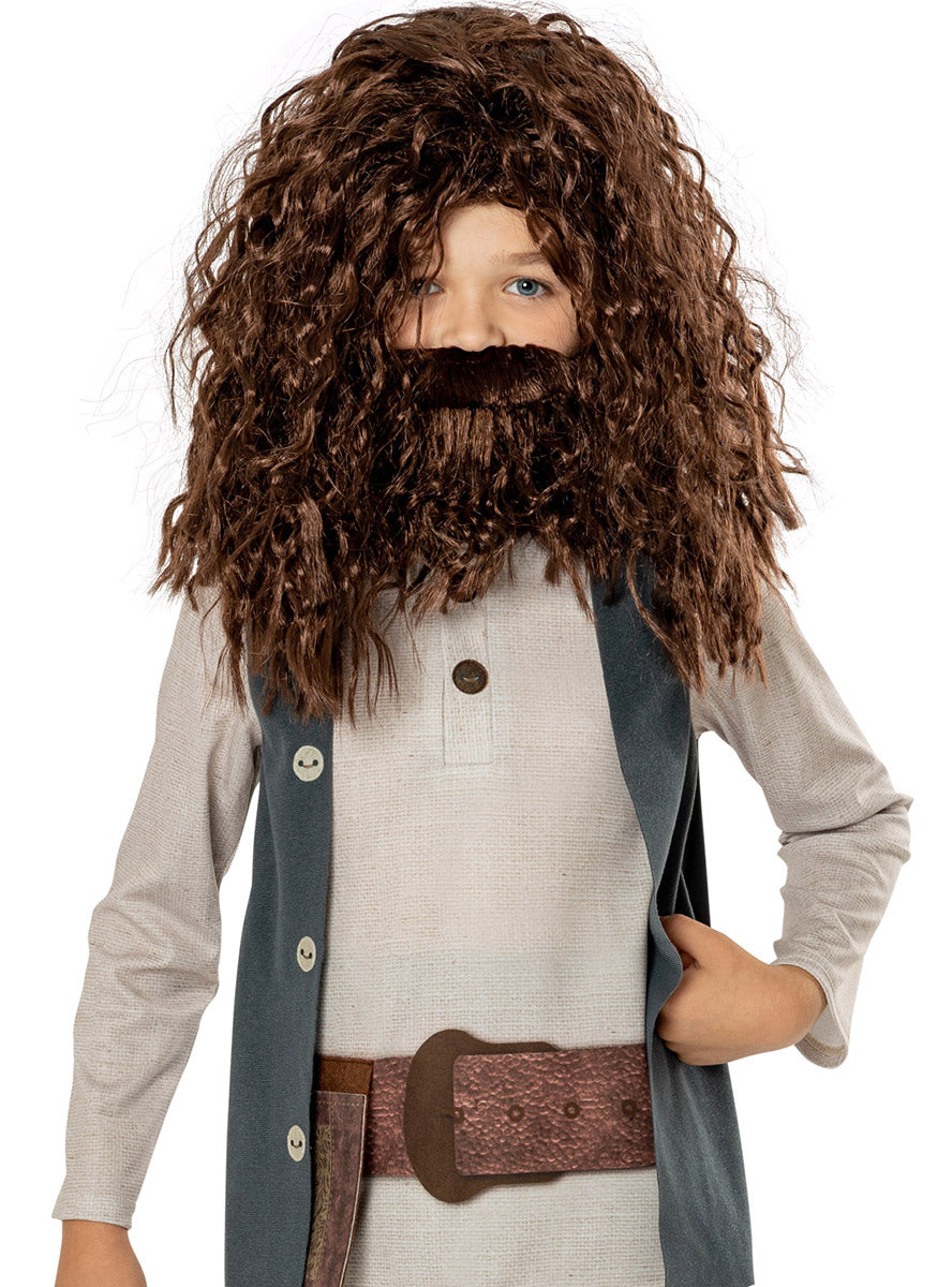 Close image of Hagrid Boys Harry Potter Costume And Wig Set