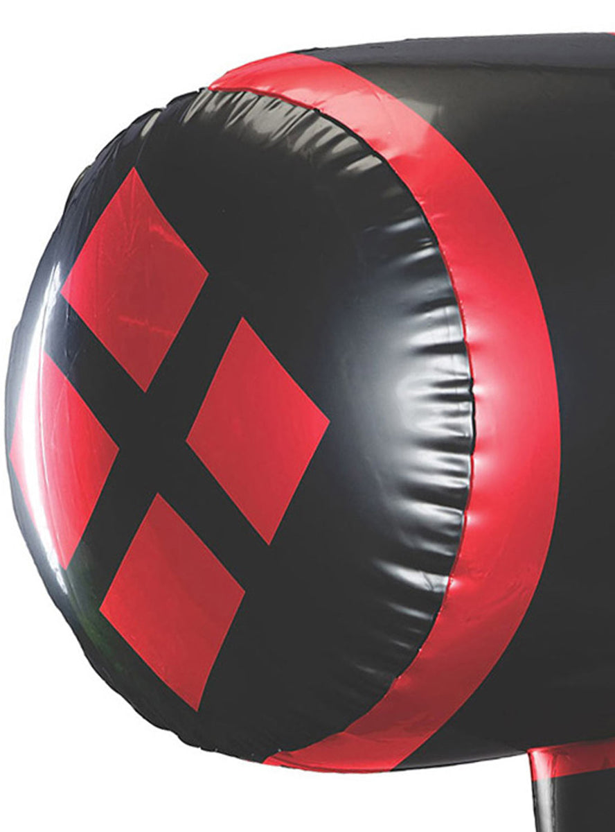 Red And Black Inflatable DC Comics Harley Quinn costume Mallet - Close Image