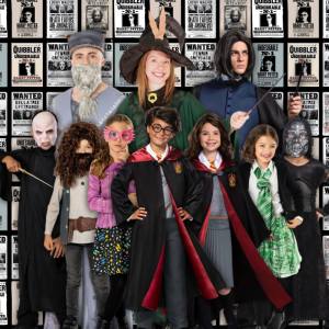 Image of people in Harry Potter costumes