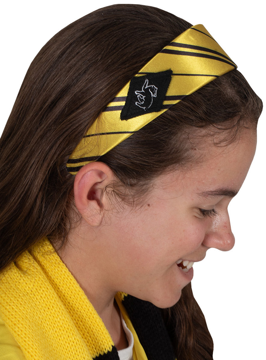 Hufflepuff Girls Harry Potter Costume Headband - Alternative Image