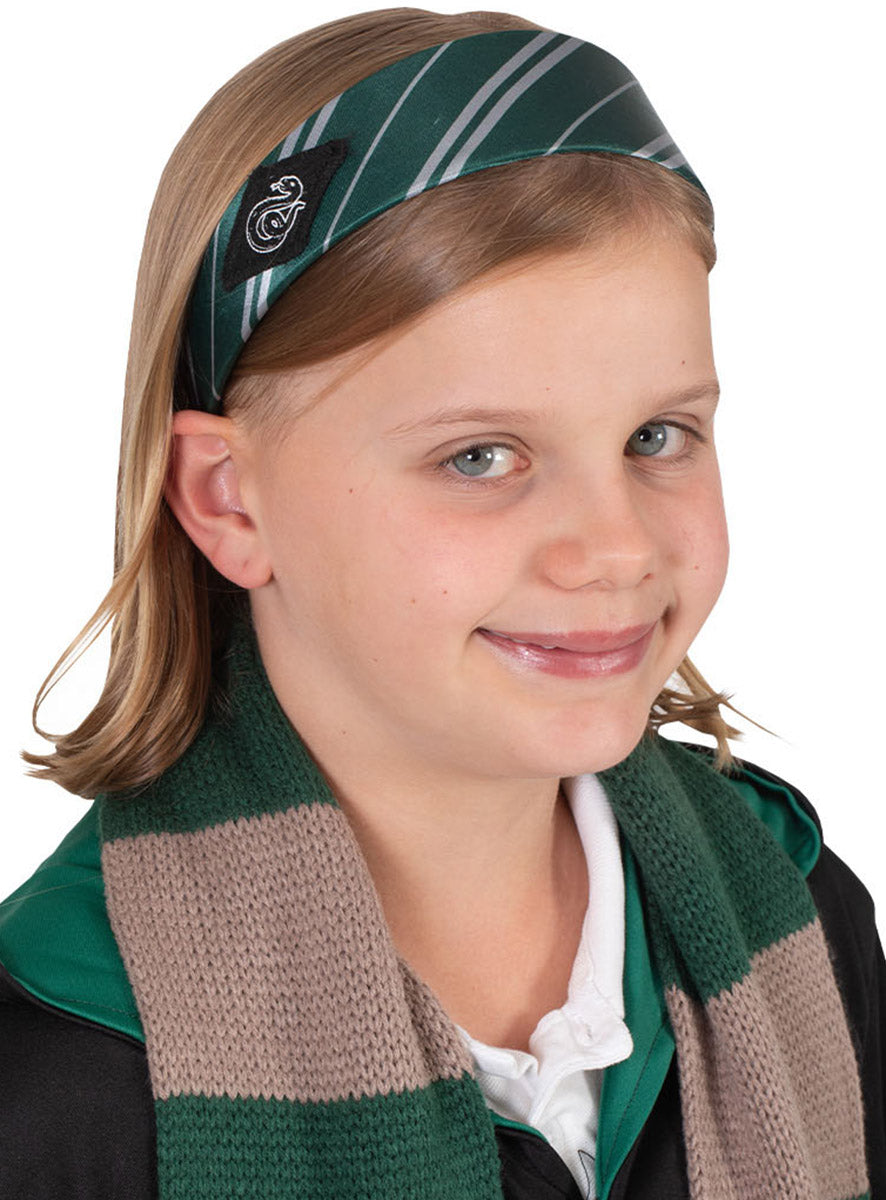 Slytherin Girls Harry Potter Costume Headband - Alternative Image