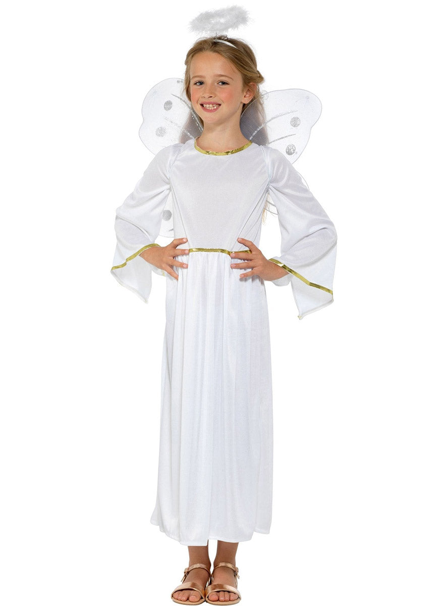 alternative image of Heavenly White Angel Girls Costume