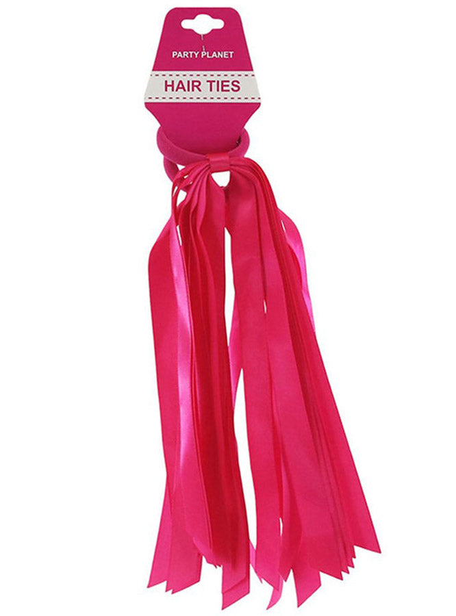 Main image of Ribbon Tassel Pink Hair Ties Costume Accessory