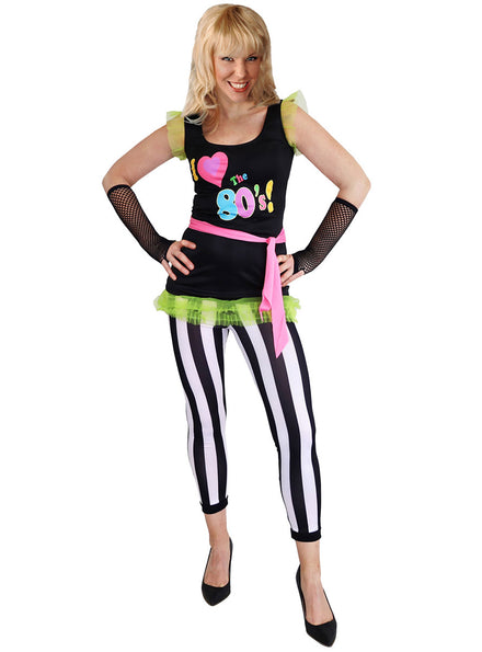 Image of I Love The 80s Womens Rocker Costume