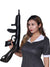 image of Inflatable Black Gangster Costume Tommy Gun