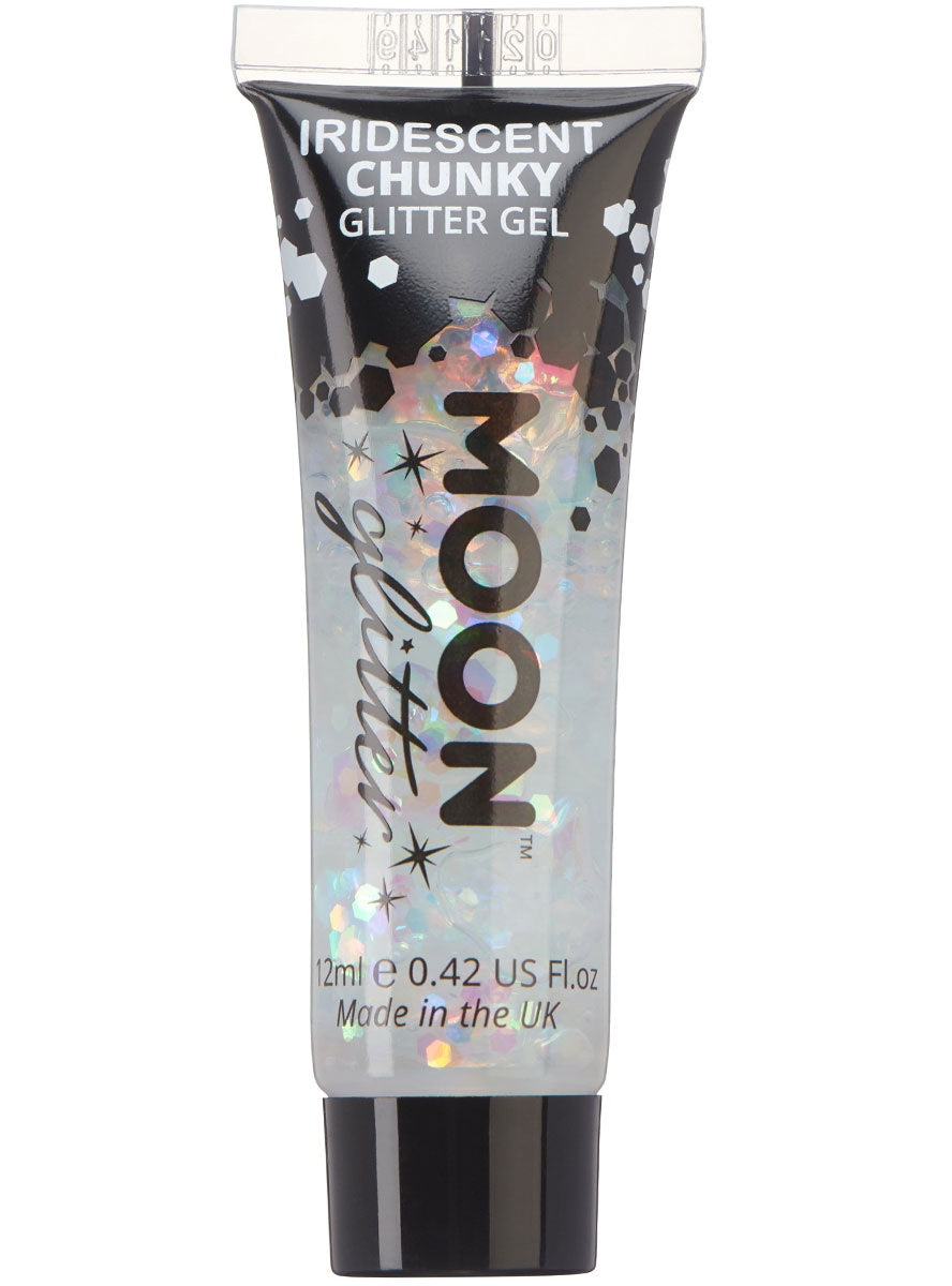 Image of Chunky Iridescent White Glitter Gel