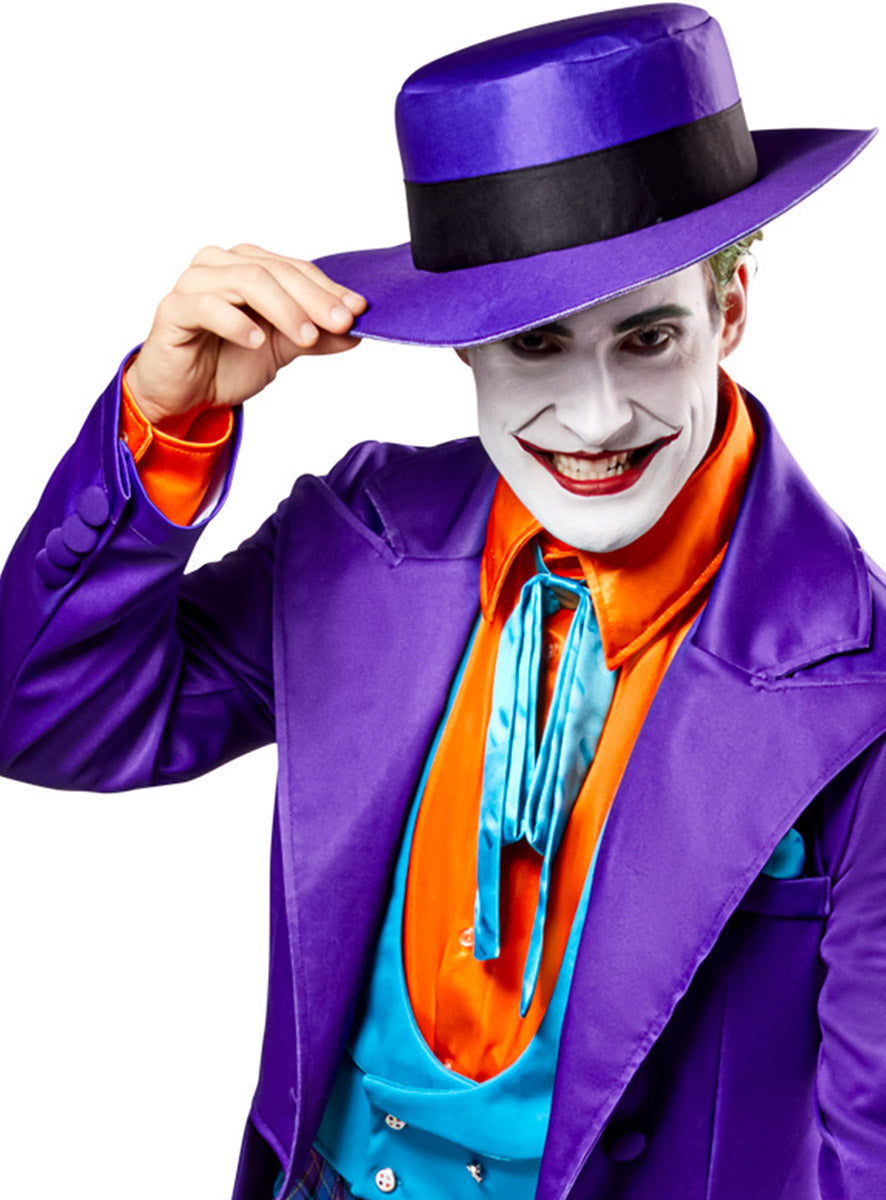 Close Hat Image of DC Comics Deluxe Jack Nicholson Movie Joker Costume