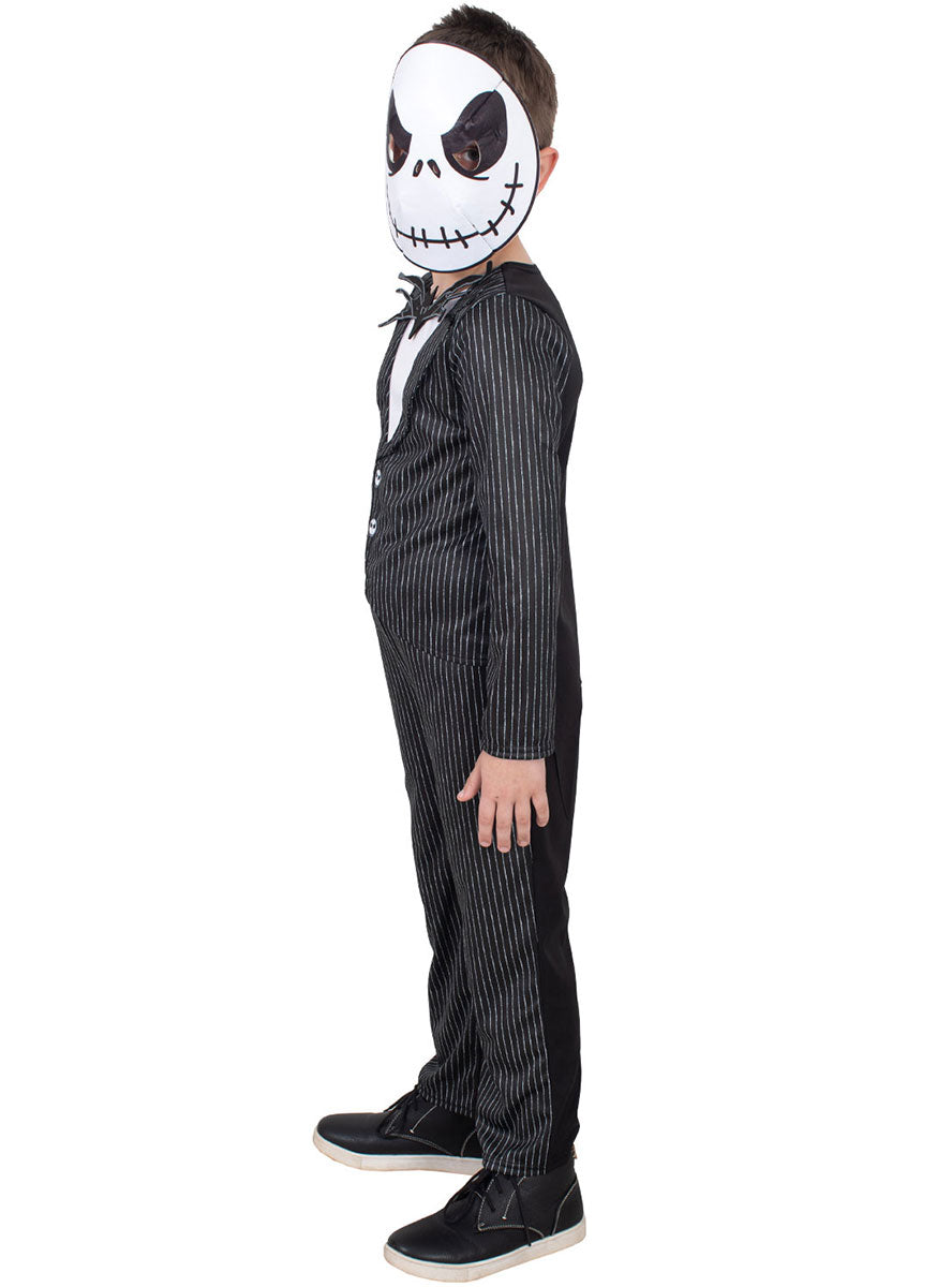 Side Image of Nightmare Before Christmas Boys Deluxe Jack Skellington Costume