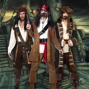 Image of men wearing Jack Sparrow costumes