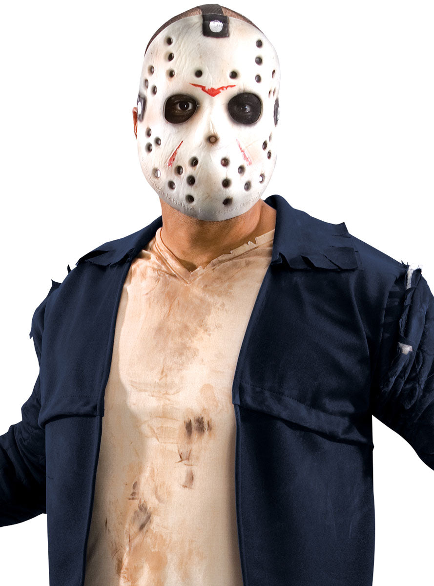 Image of Jason Voorhees Mens Deluxe Halloween Costume - Close Image 2