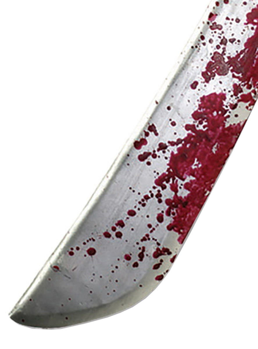 Blood Splattered Jason Voorhees Halloween Costume Machette close image 2