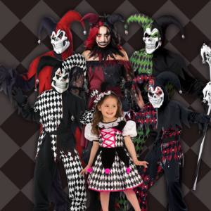 Image of people wearing Jester costumes