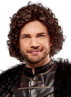 Mens Curly Jon Snow Game Of Thrones Costume Wig - Main Image