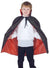 Image of Vampire Kid's Red and Black Taffeta Halloween Costume Cape