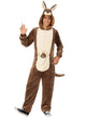 Main Image of Furry Brown Mens Kangaroo and Joey Onesie Costume