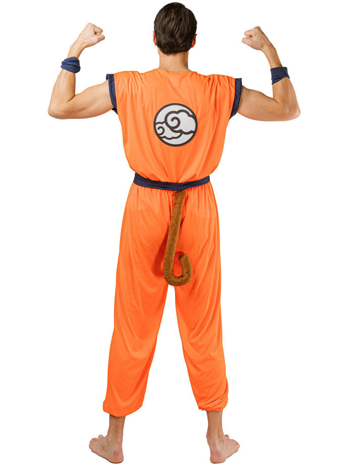 Back Image of Dragon Ball Z Mens Kung Fu Man Anime Costume