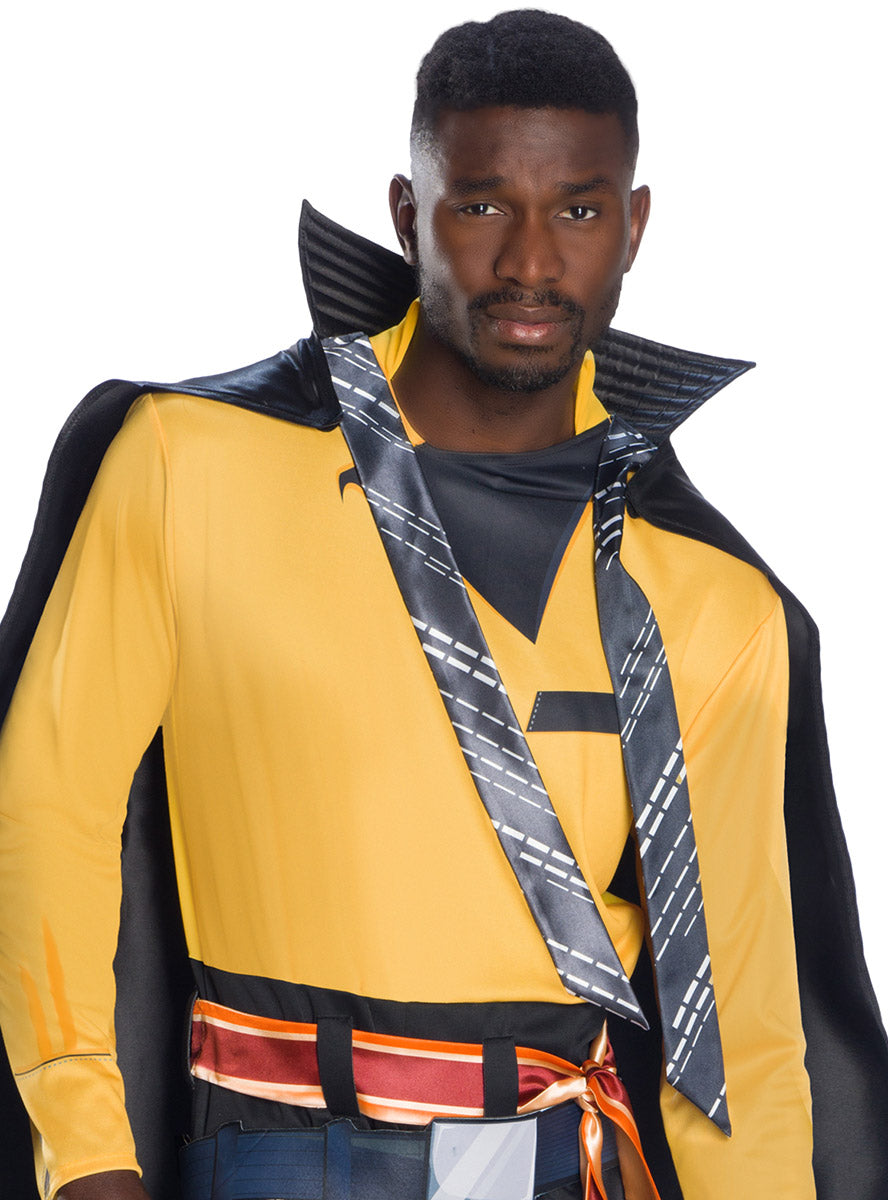 Image of Lando Clarissian Deluxe Mens Star Wars Costume - Close Up Image 1