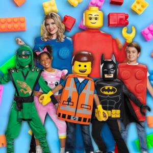 Image of people in Lego costumes